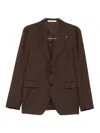 Tagliatore Buttoned Suit In Brown