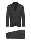 Tagliatore Suit With Gilet In Black