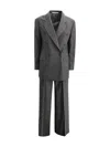 Tagliatore Tailored Suit With Flap Pockets And Notch Lapel In Gray