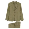 Tagliatore Pinstriped Suit In Green