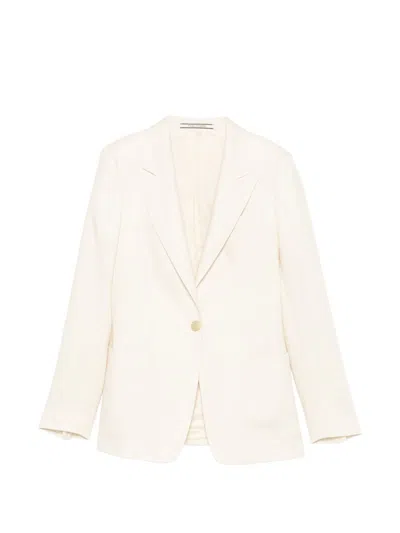 Tagliatore Suit Jacket Trousers In White