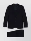 Tagliatore Napoli Wool Suit With English Rear Vents In Black
