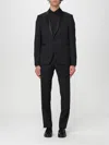 Tagliatore Black Virgin Wool Vesuvio Tuxedo Suit In Black