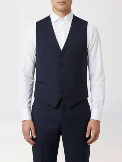 Tagliatore Suit Vest  Men Color Blue