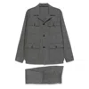 Tagliatore Long Sleeve Blazer And Belt Loop Pants Set