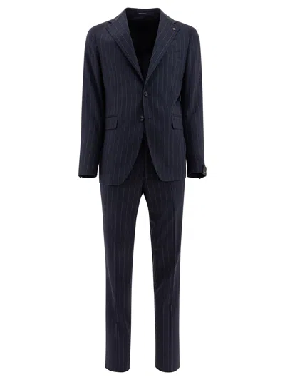 Tagliatore Single-breasted Tailored Suit In Multi