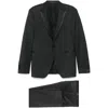 Tagliatore Single-breasted Wool Suit In Black