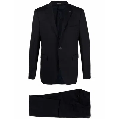 Tagliatore Suits Blue In Black