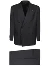 Tagliatore Double Breasted Tailored Jacket In Black