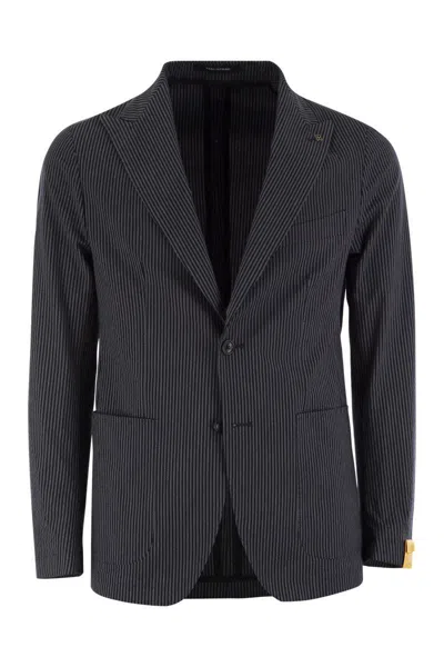TAGLIATORE TAGLIATORE TWO-BUTTON PINSTRIPE JACKET