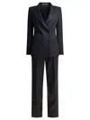 Tagliatore T-parigi10bad Double Breasted Blazer Blue Tailleurs Dresses Blue In Gray