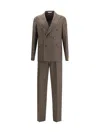 Tagliatore Double-breasted Suit In Gray