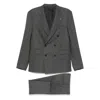 Tagliatore Double-breasted Suit In Gray