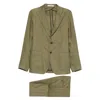Tagliatore Pinstriped Suit In Green
