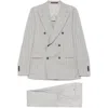 Tagliatore Vesuvio Suit With Double-breasted Design And Chest Pocket In Grey
