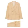 Tagliatore Linen Suit In Multicolor