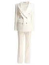 Tagliatore Striped Double-breasted Suit In White