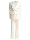 Tagliatore Striped Double-breasted Suit In White