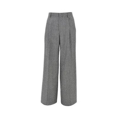 Tagliatore Super 110's Pants With Darts In Gray