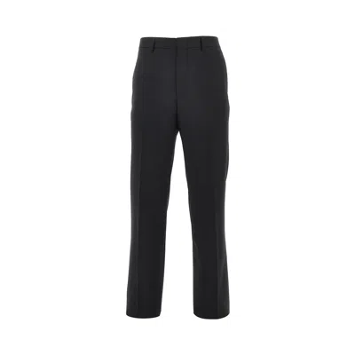 Tagliatore Super 110's Wool Pants In Black