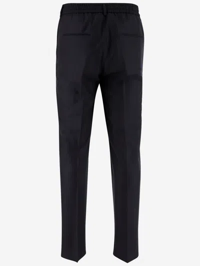 Tagliatore Super 110s Wool Trousers In Blue