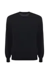 Tagliatore Girocollo In Merinos In Black