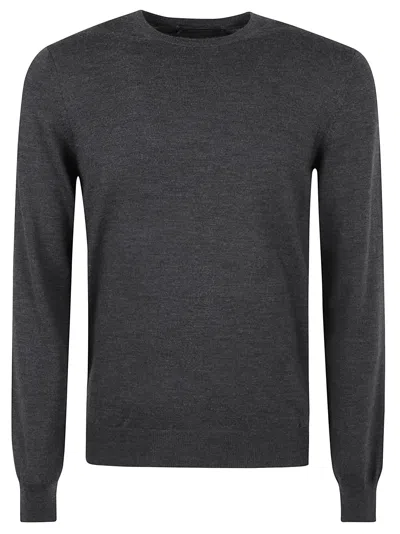 Tagliatore Sweaters Anthracite In Black