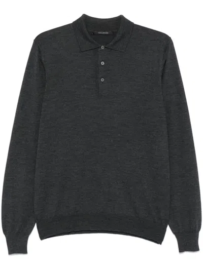 Tagliatore Sweaters Anthracite In Grey