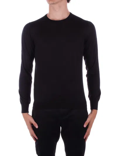 Tagliatore Sweaters Black In Nero Neri E Grigi