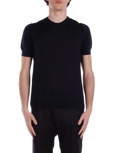 Tagliatore Sweaters Blue In Black