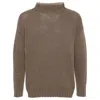 Tagliatore High-neck Wool Jumper In Brown