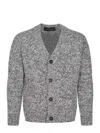 Tagliatore Cardigan Made Of Mixed Wool In Gray