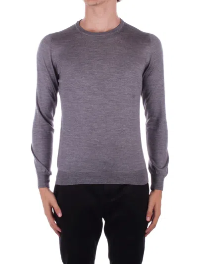 Tagliatore Sweaters Grey In Grigio Neri E Grigi