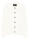 Tagliatore Cable-knit Cardigan In White