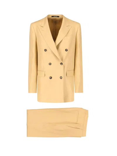 Tagliatore T Jasmine Double-breasted Suit In Neutral