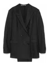Tagliatore Suit Wool Double-breasted Peak Lapels In Grey