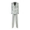 Tagliatore T-parigi Grey Virgin Wool Suit In Gray