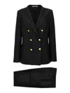 Tagliatore Wool Blend Suit In Black