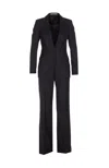 Tagliatore Notched Lapel Jacket Long Sleeves Pockets In Black