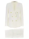 Tagliatore Women's Wool Blend Double-breasted Suit In White