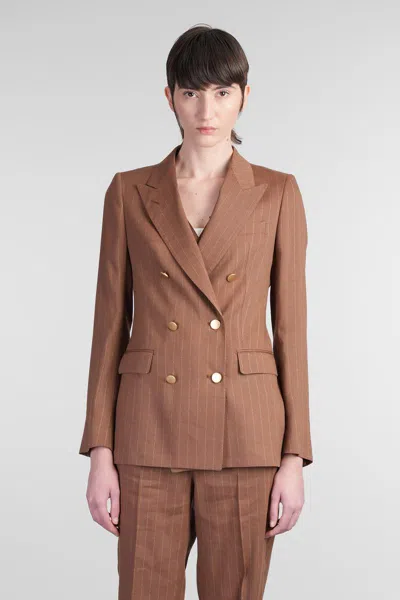 Tagliatore T-parigi10bad In Brown Silk