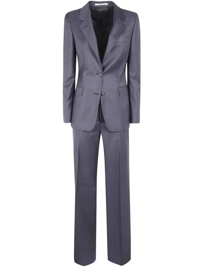 Tagliatore Pinstripe-pattern Suit In Gray