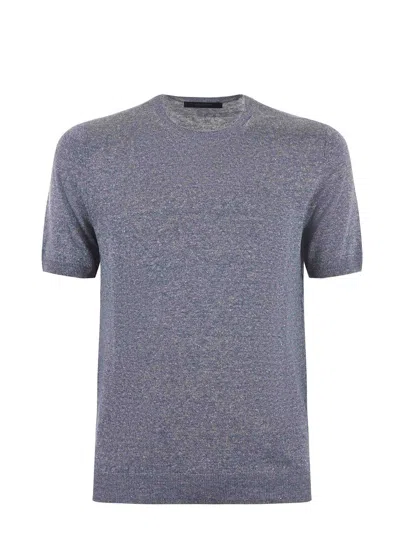 Tagliatore T-shirt In Blu Melange
