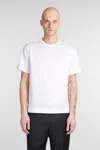 TAGLIATORE T-SHIRT IN WHITE COTTON