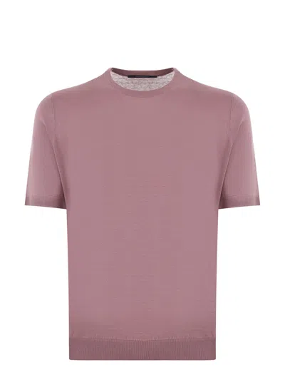 Tagliatore T-shirts And Polos Pink In Rosa Antico
