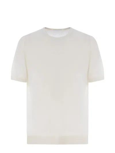 Tagliatore T-shirt  Made Of Silk In Bianco