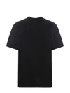 Tagliatore Fine-knit Mako Cotton T-shirt In Black
