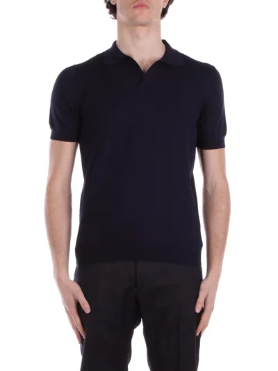 TAGLIATORE TAGLIATORE T-SHIRTS AND POLOS BLUE