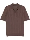 Shop Tagliatore T-shirts And Polos In Brown