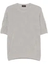 Tagliatore Knitted T-shirt In Grey